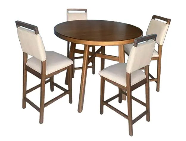 Blanche Round Counter Height Table Brown - Crown Mark-2