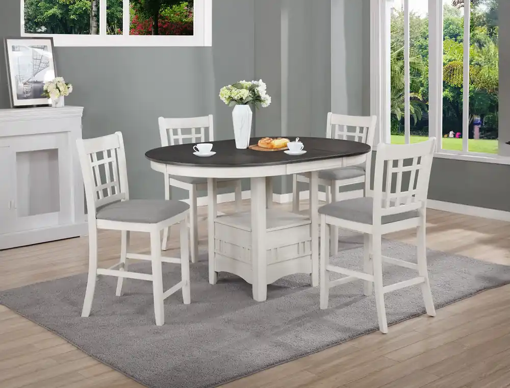 Hartwell Counter Height Chair Chalk Grey - Crown Mark-2