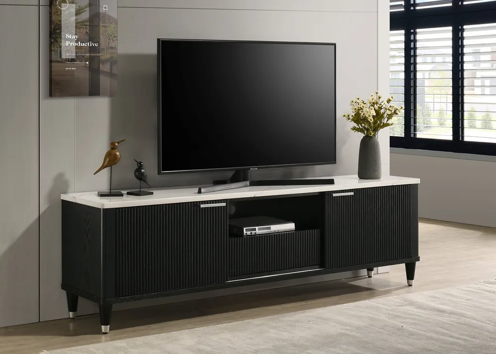 Britany Tv Stand Black - Crown Mark-2