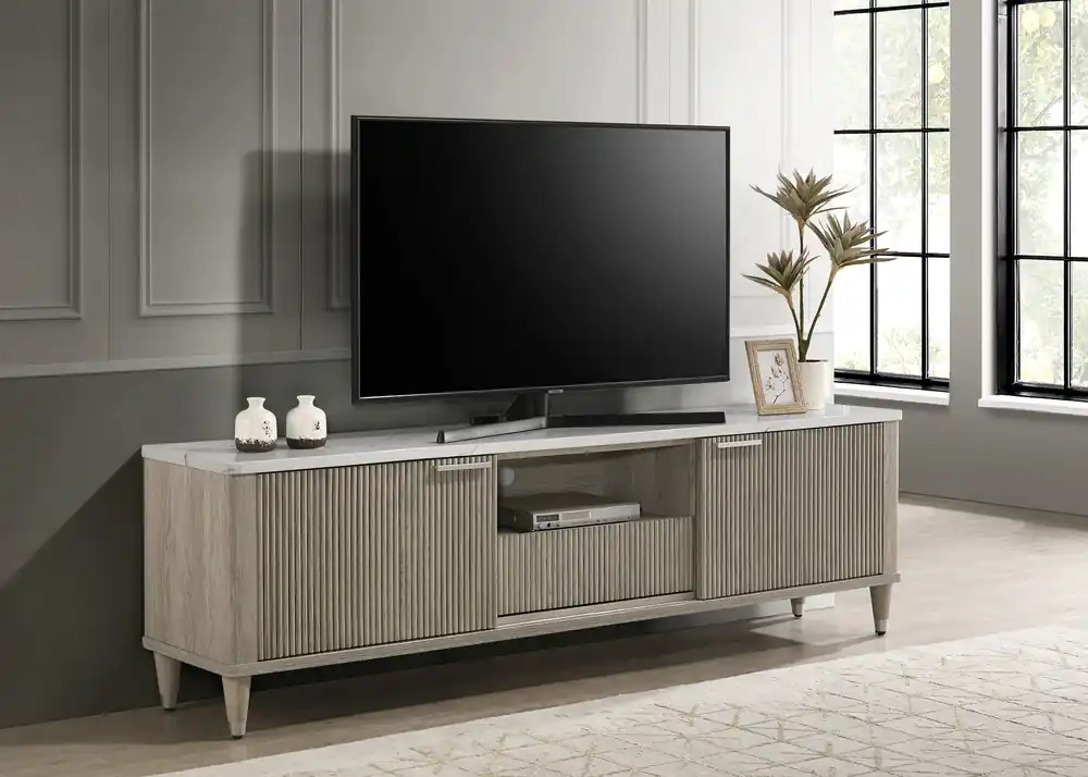 Britany Tv Stand Drift Wood - Crown Mark-2