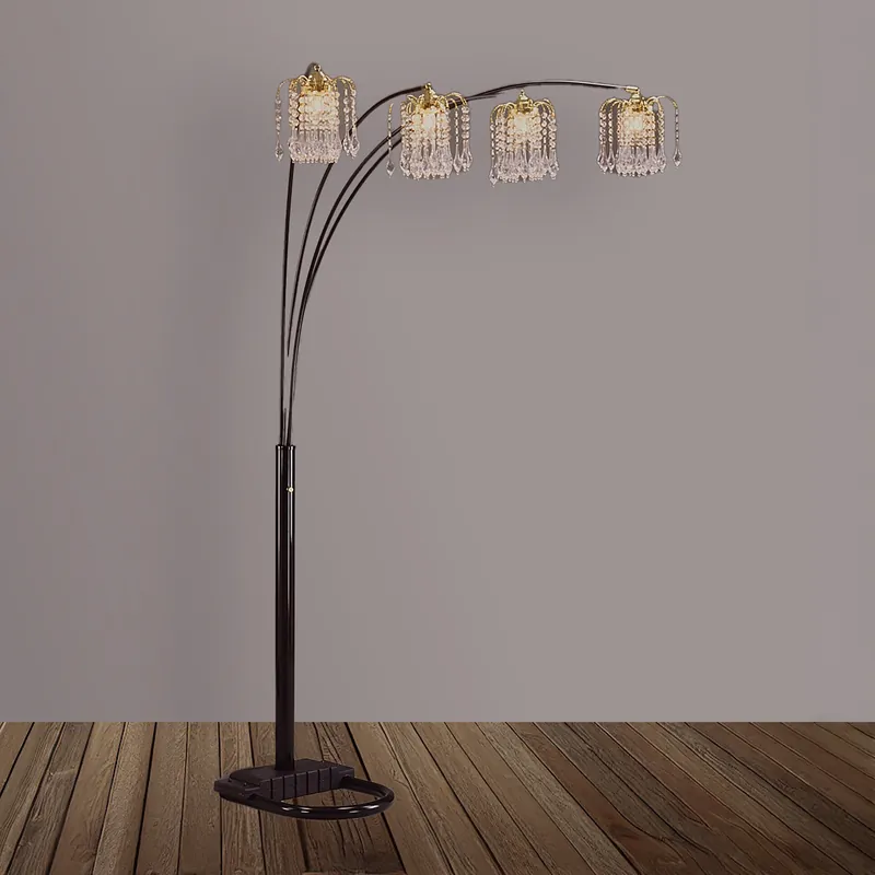 Rain Drop Arc Lamp Black - Crown Mark-2