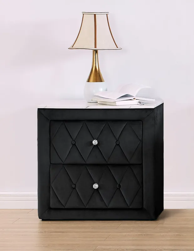 Annabelle Night Stand Black - Crown Mark-2