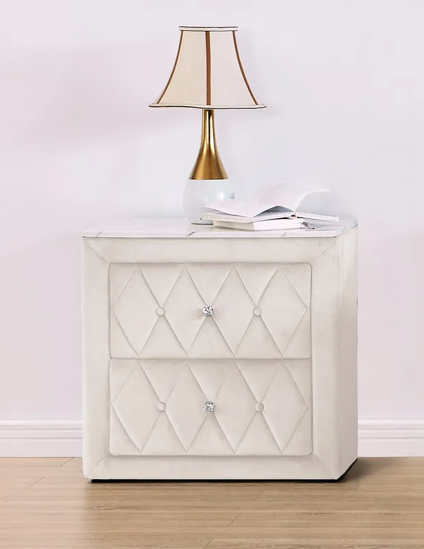 Annabelle Night Stand Ivory - Crown Mark-2