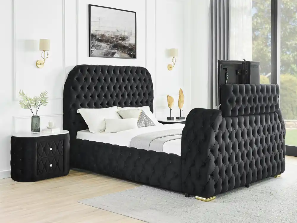 Natalia Bed Black - Crown Mark-2