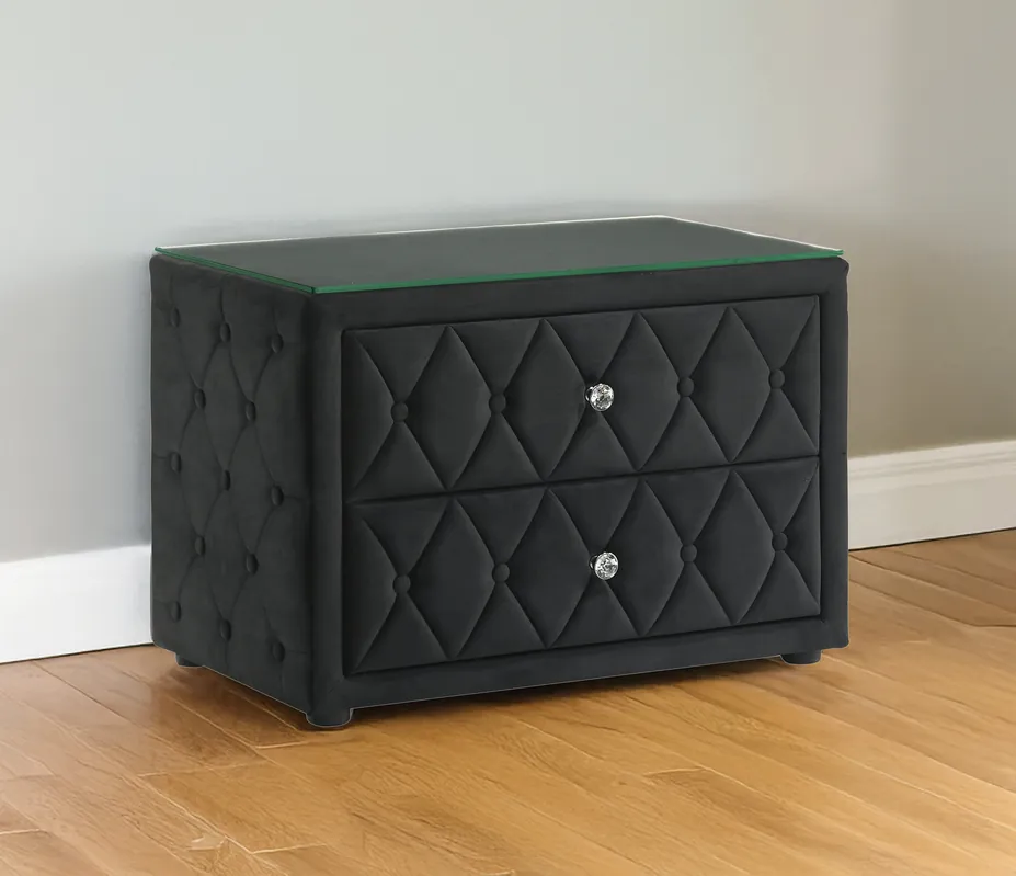 Josephine Night Stand Black - Crown Mark-2