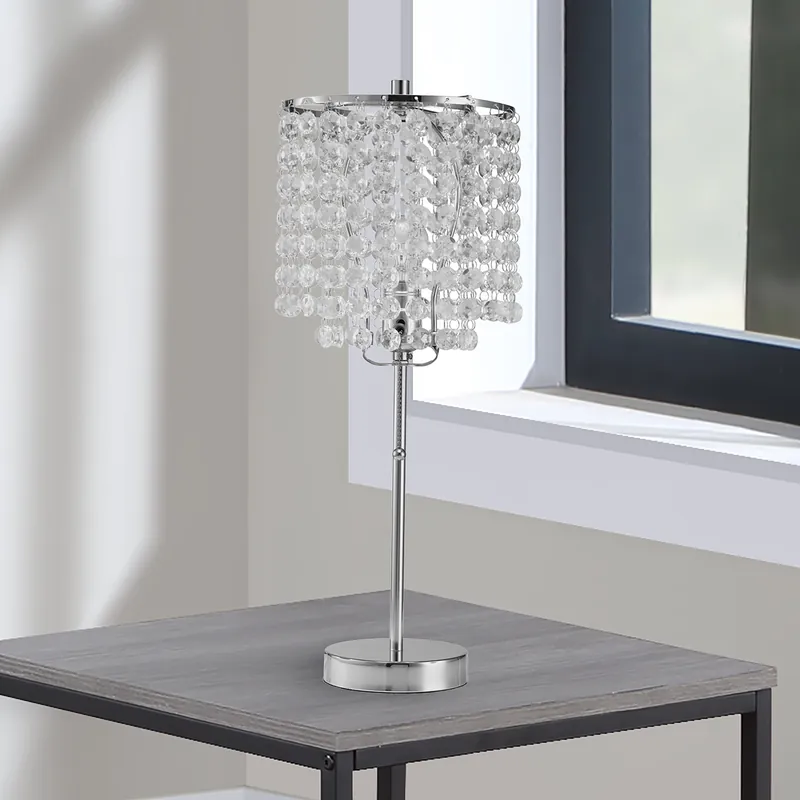 Chrome Table Lamp 19"H - Crown Mark-2