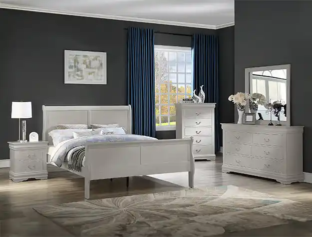 Louis Philip Night Stand Greige - Crown Mark-2