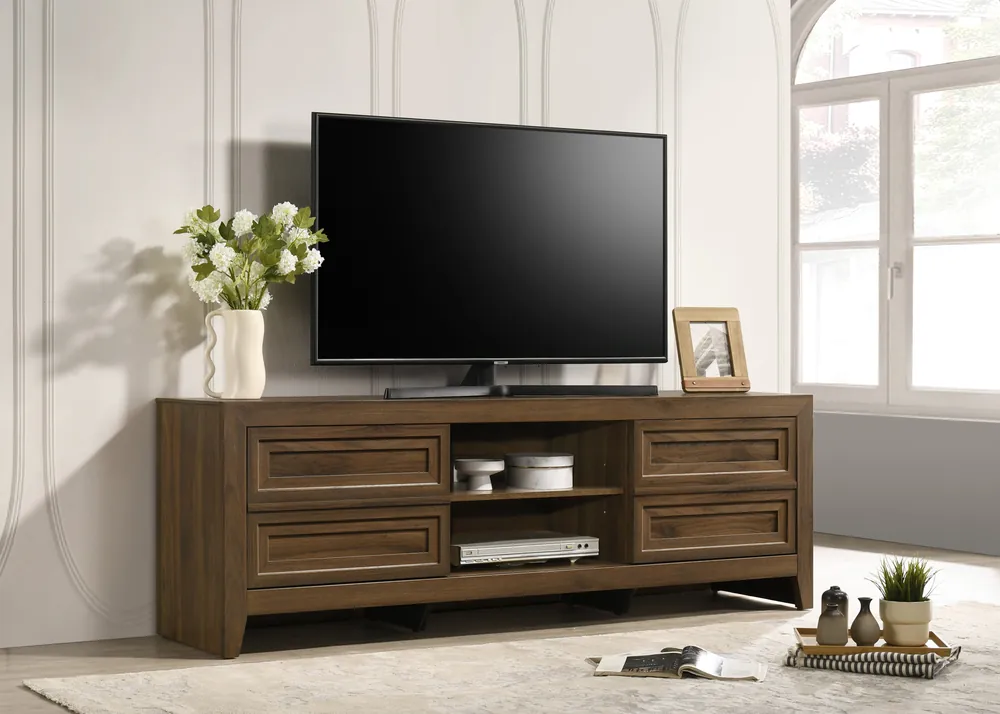 Lorraine Tv Stand Brown - Crown Mark-2