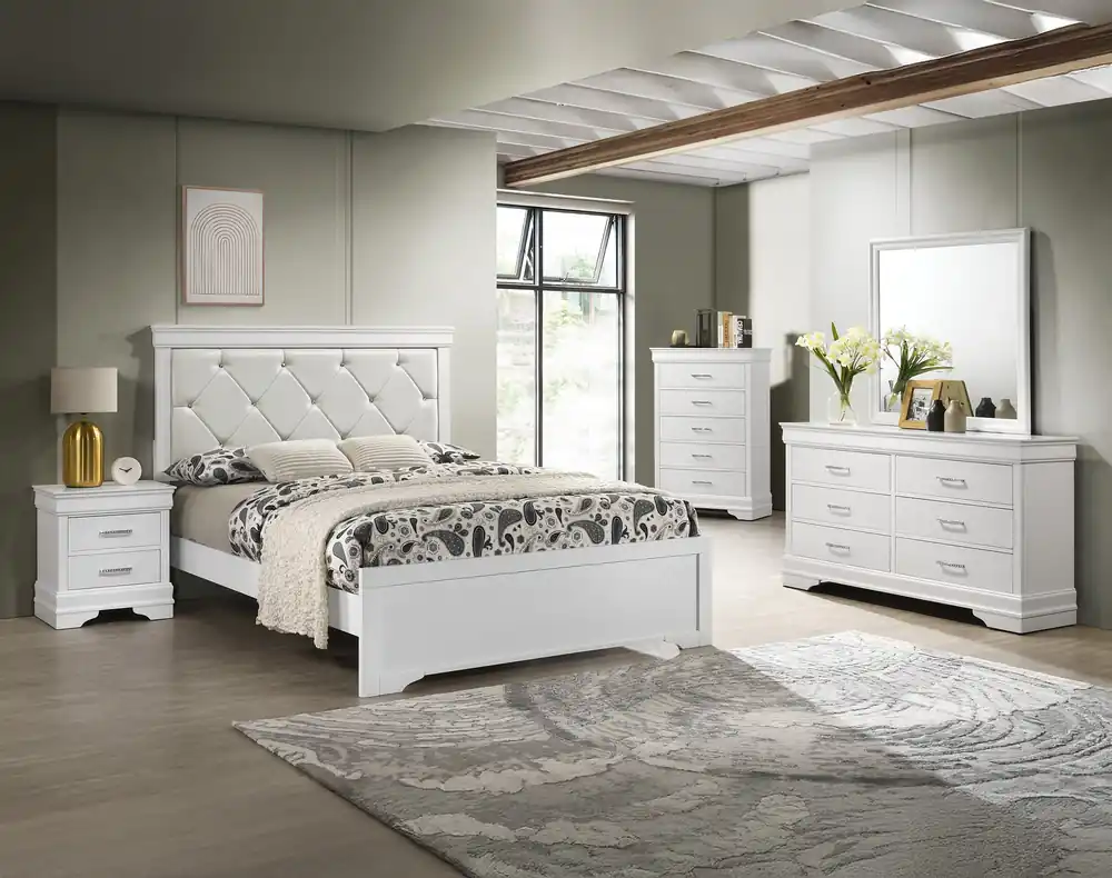 Amalia Dresser Mirror White - Crown Mark-2