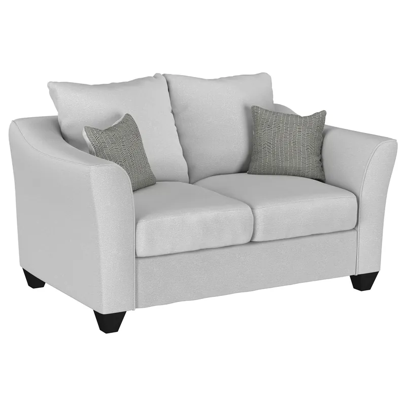 Salizar Upholstered Flared Arm Loveseat Sand - Coaster Furniture