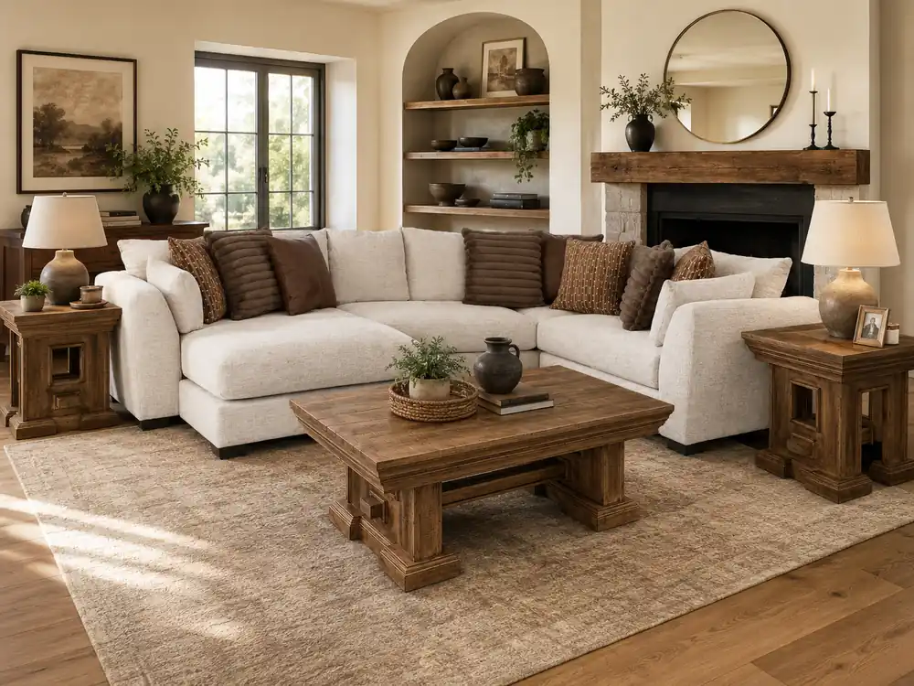 Birch 3-Piece Sectional with Left-Arm-Facing Chaise