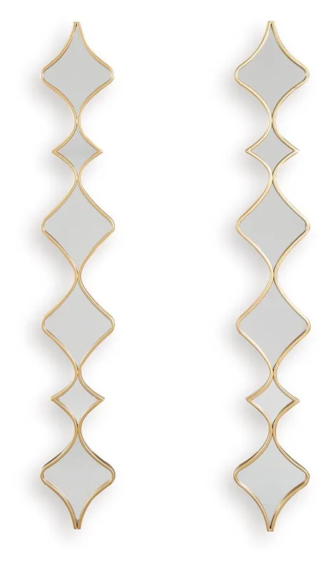Harriswood - Accent Mirror Set (Set of 2) - Gold Finish