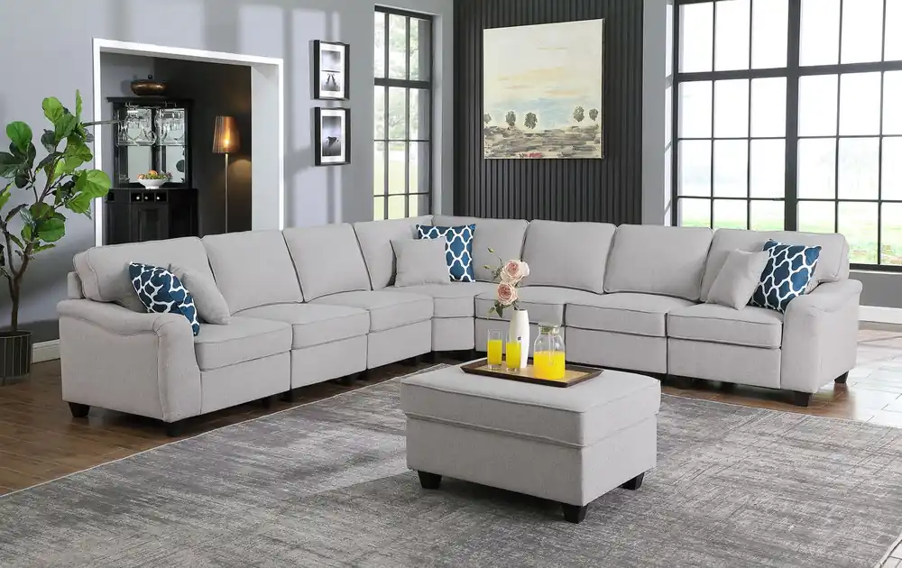 Leo - Comfor Modular Sofa And Ottoman