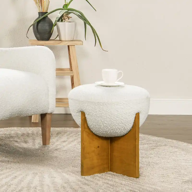 Bali - Round Upholstered Ottoman