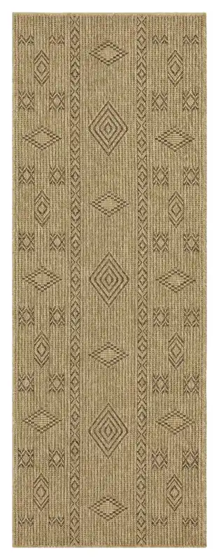 Earth - 2'7" X 7'3" Indoor, Outdoor Area Rug - Jute, Mocha
