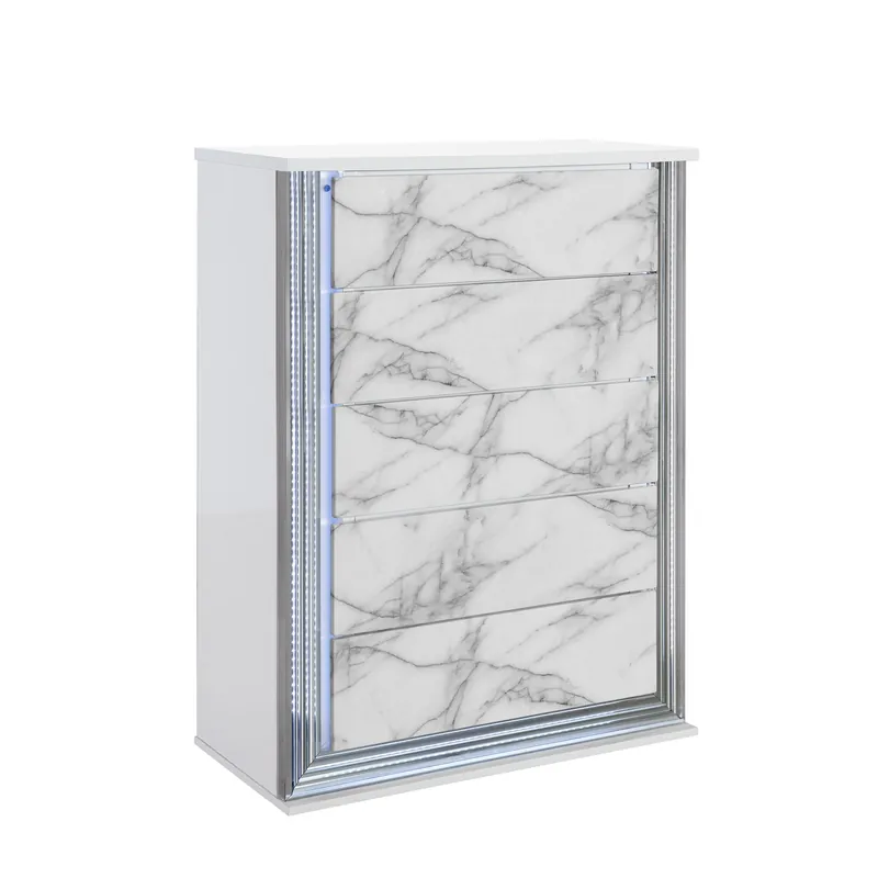Moon - Chest With LED - White Marble