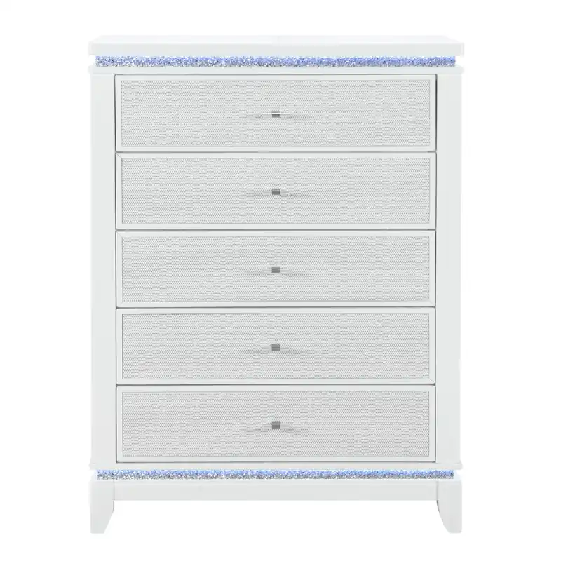 Adalid - Chest With LED Lighting - White