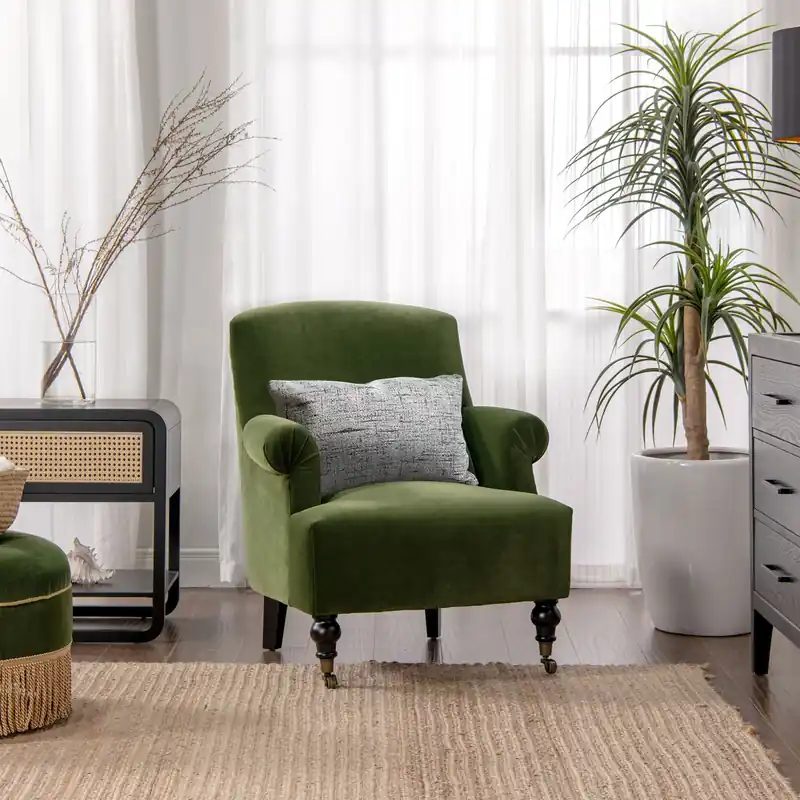 Eloise - Design Pleated Sock Arm Accent Armchair