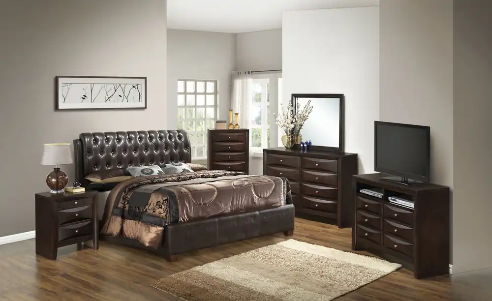 Tufted Upholstered Bed - Glory Furniture