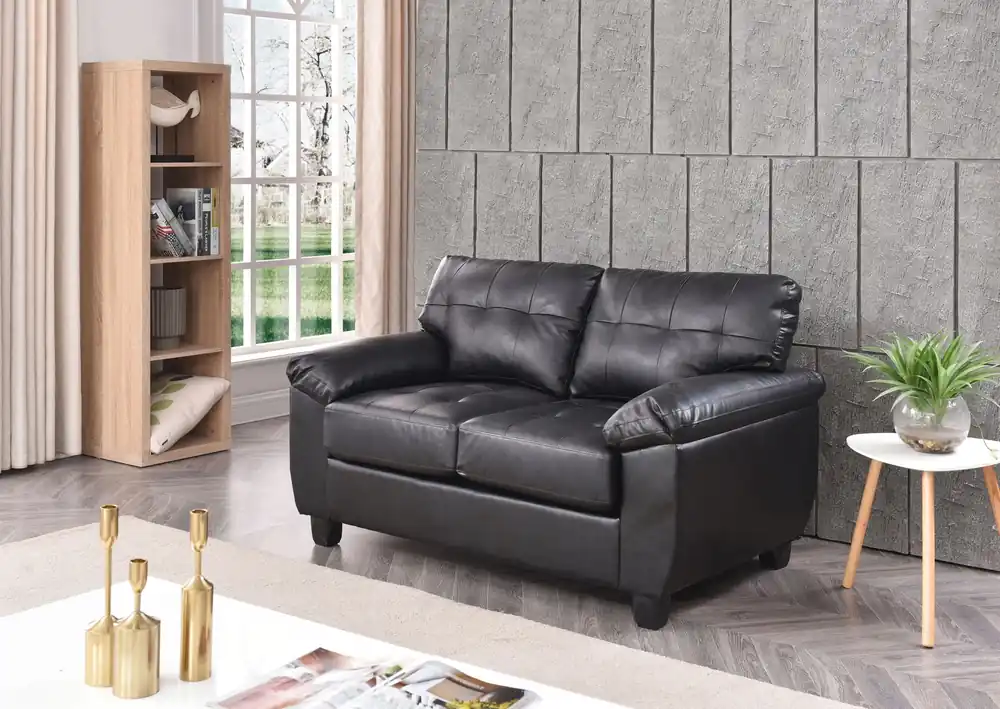 Stylish Loveseat With Padded Arms - Glory Furniture