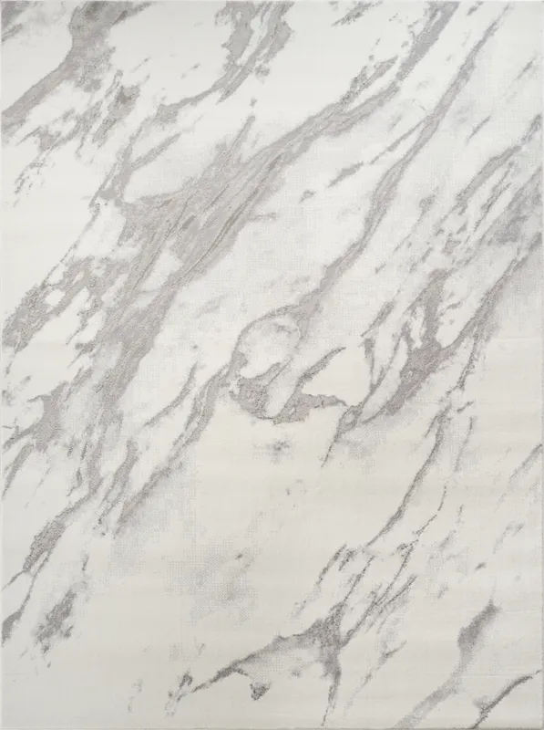 .Claudia Cream & Gray Marble Area Rug 6'6" x 9' - Grandeur Imports