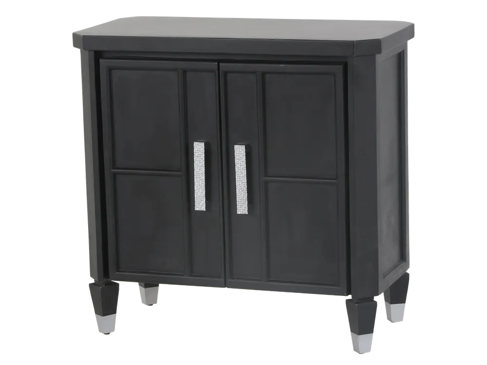 2-Door TV Console with Crystal-Inlay Handles