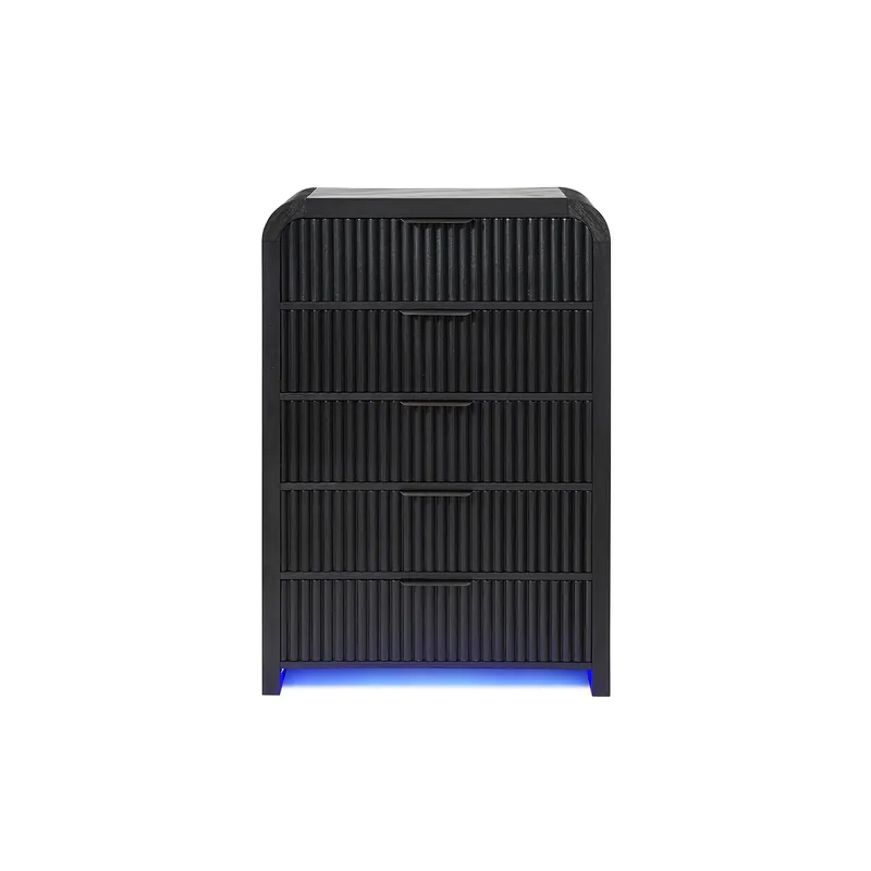Beverly - Chest, LED Lighting - White / Black