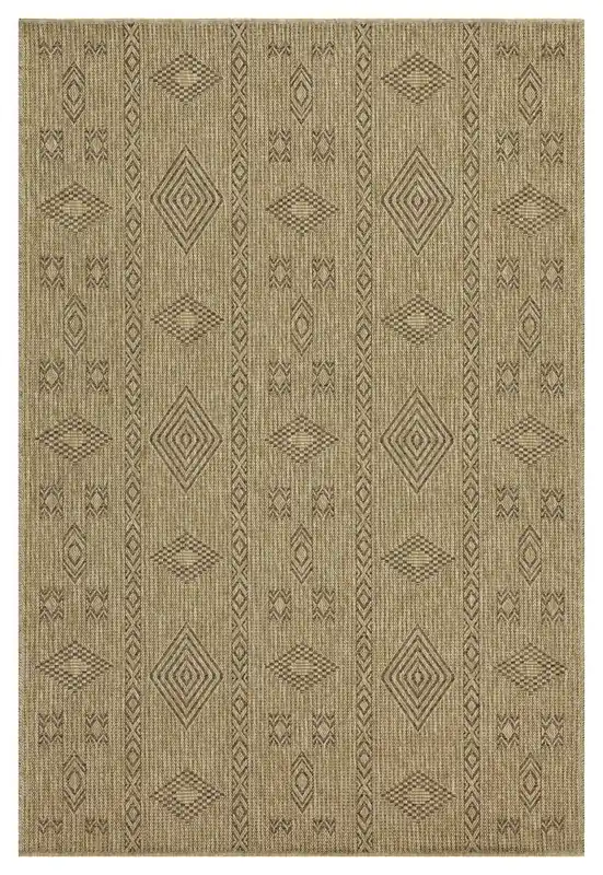 Earth - 5'3" X 7'3" Polypropylene Indoor, Outdoor Area Rug - Jute, Mocha