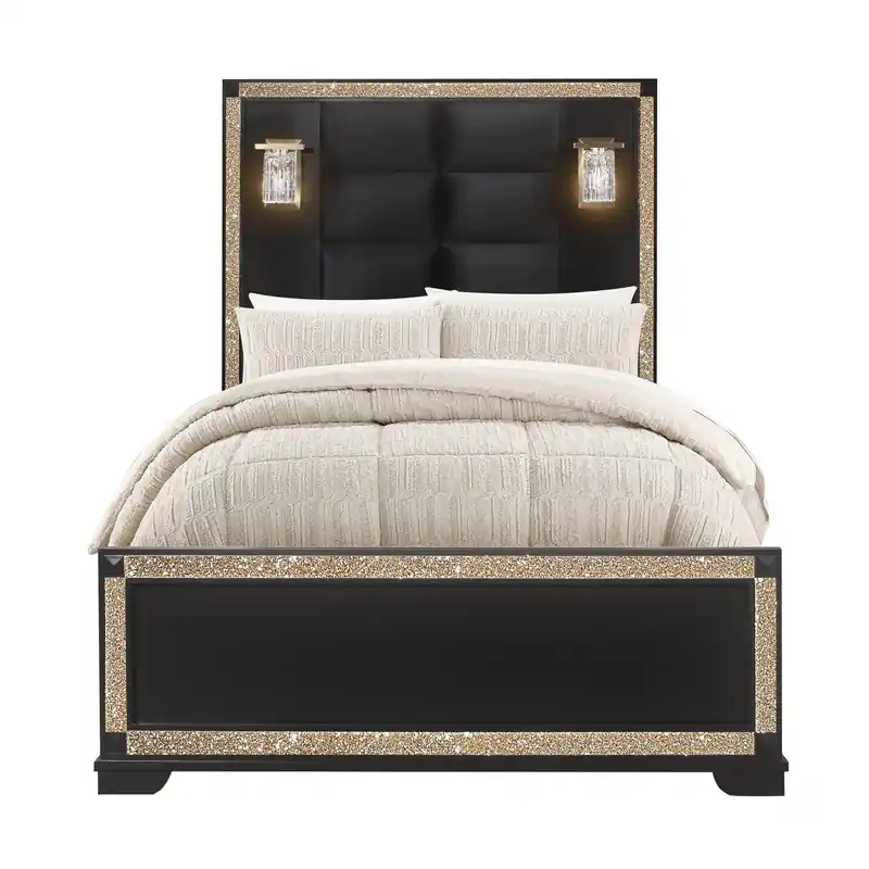Lively - Bed With Lamps, Elegant Design