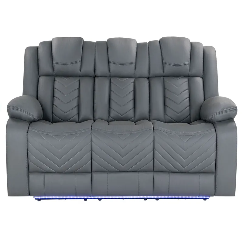 Raize - Power Living Room Set With Storage Console And Cup Holders