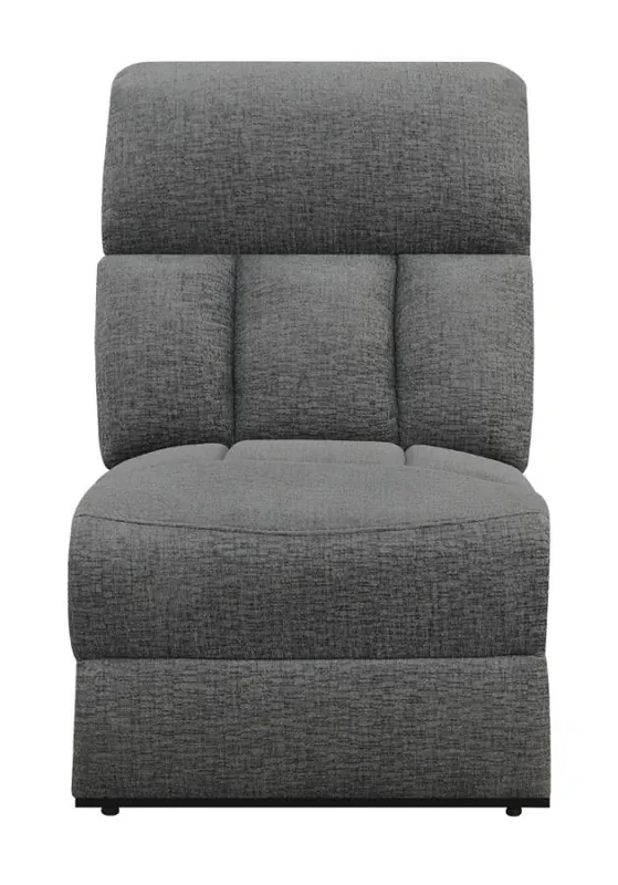 Bahrain Upholstered Sectional Piece Charcoal - Coaster Furniture