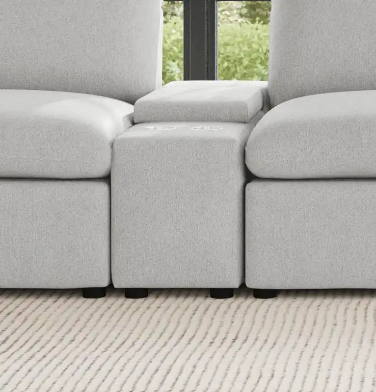 Upholstered Modular Storage Console Dark Grey - Coaster Furniture