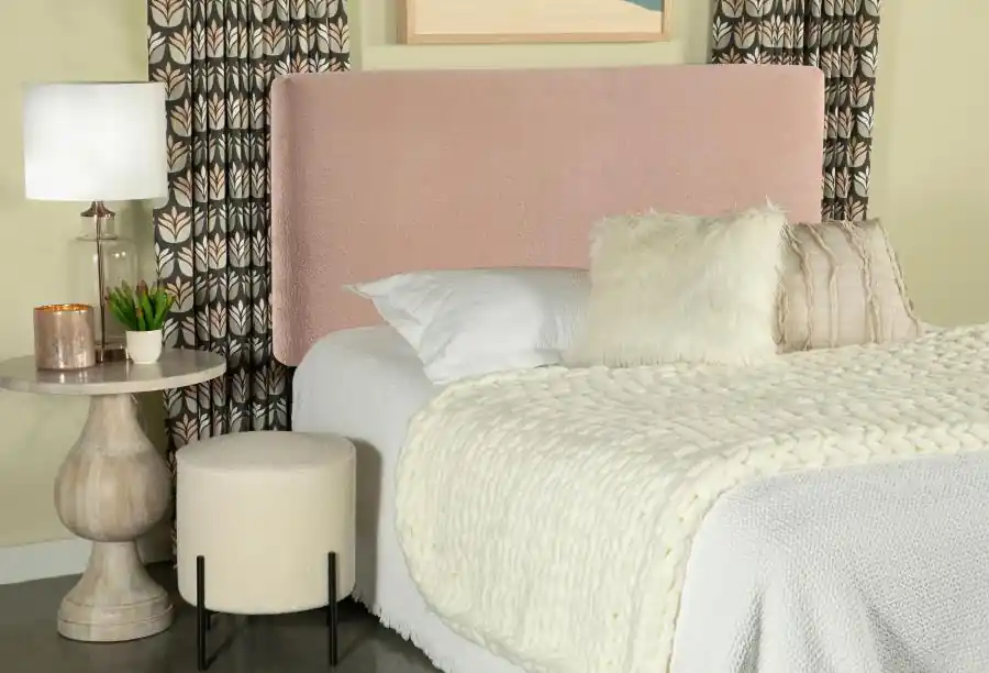 Gigi Upholstered Queen or Full Panel Headboard Blush - Coaster Furniture