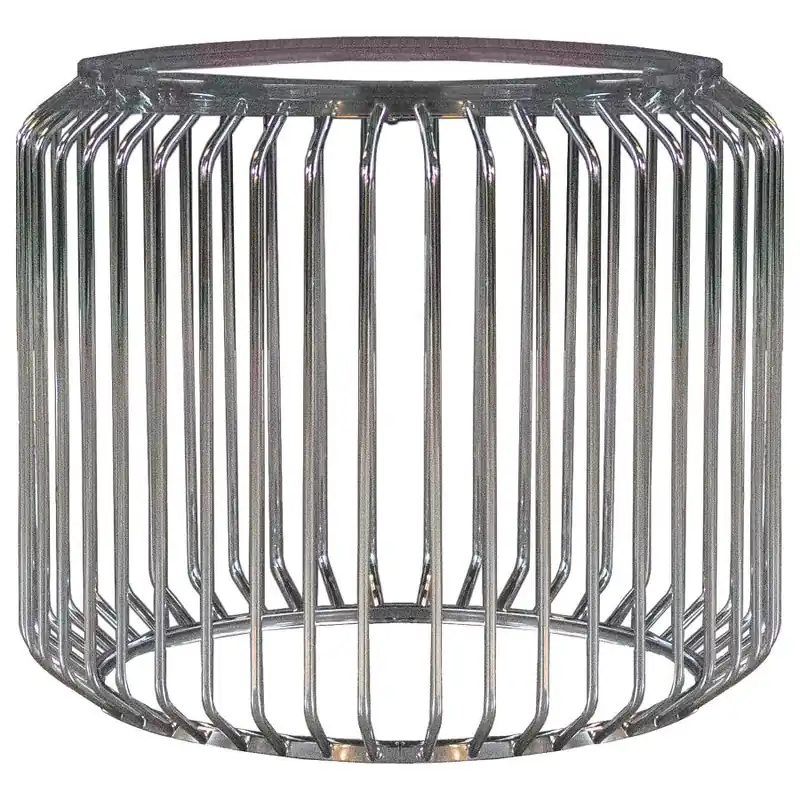 Veena Round Metal Dining Table Base Chrome - Coaster Furniture
