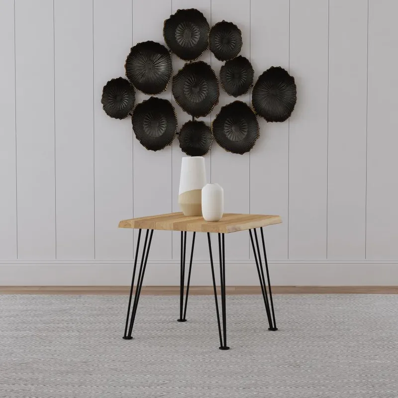 Zander Square Wood Top Coffee Table Natural Brown - Coaster Furniture