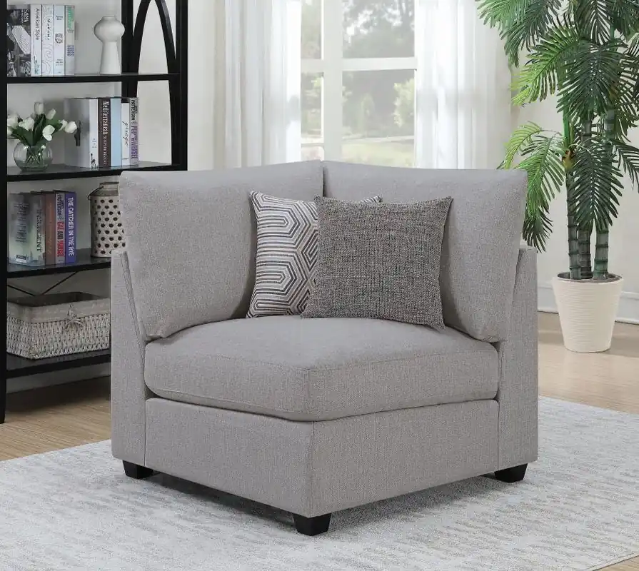 Cambria Upholstered Corner Grey - Coaster Furniture