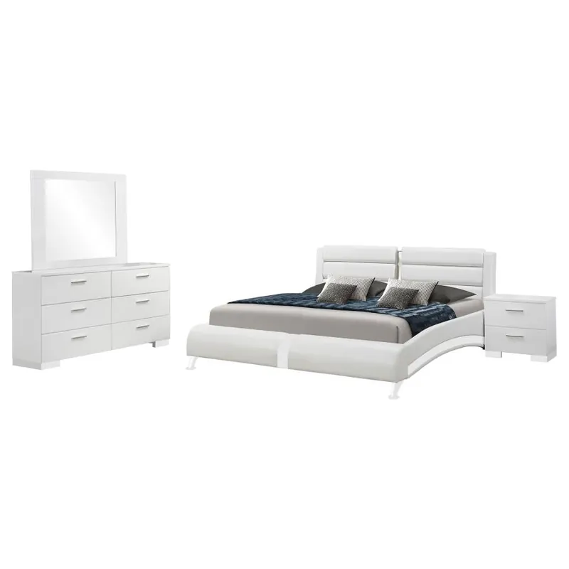 Jeremaine Bedroom Set White - Coaster Furniture