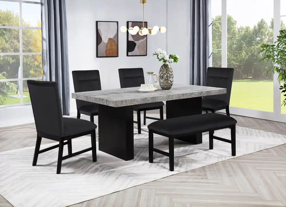 Sebastian Side Chair Black - Crown Mark