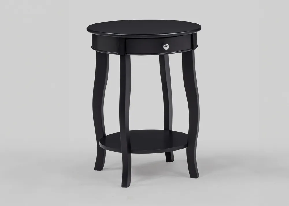 Jacie Chairside Table Black - Crown Mark
