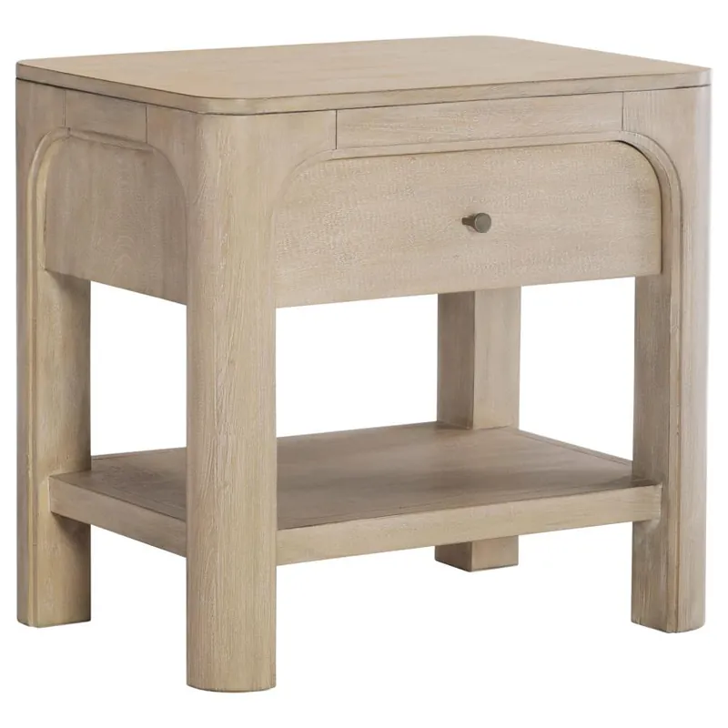 Solano - 1-Drawer Nightstand Bedside Table - Weathered Mango