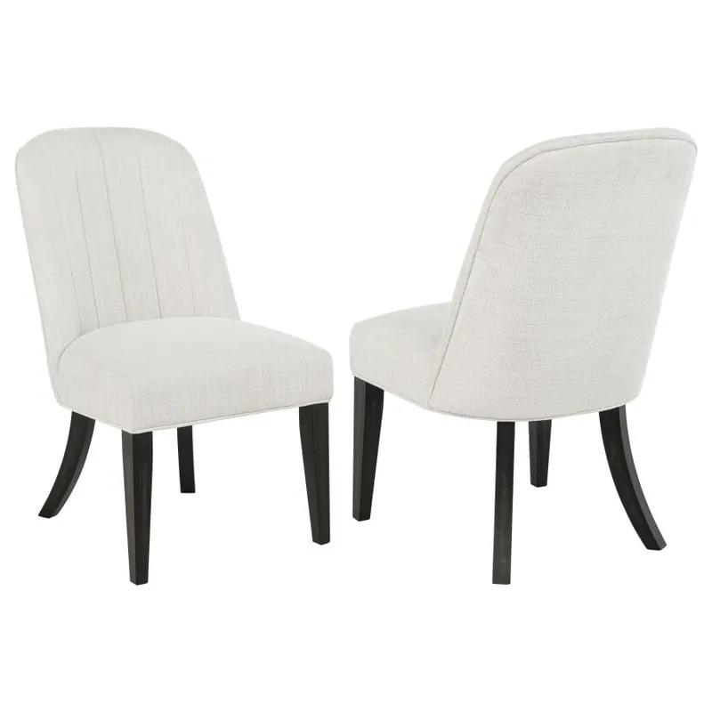 Leandro - Upholstered Dining Side Chair (Set of 2) - Cream