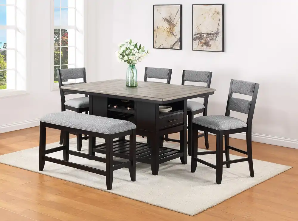 Frey - Counter Height Table - Brown