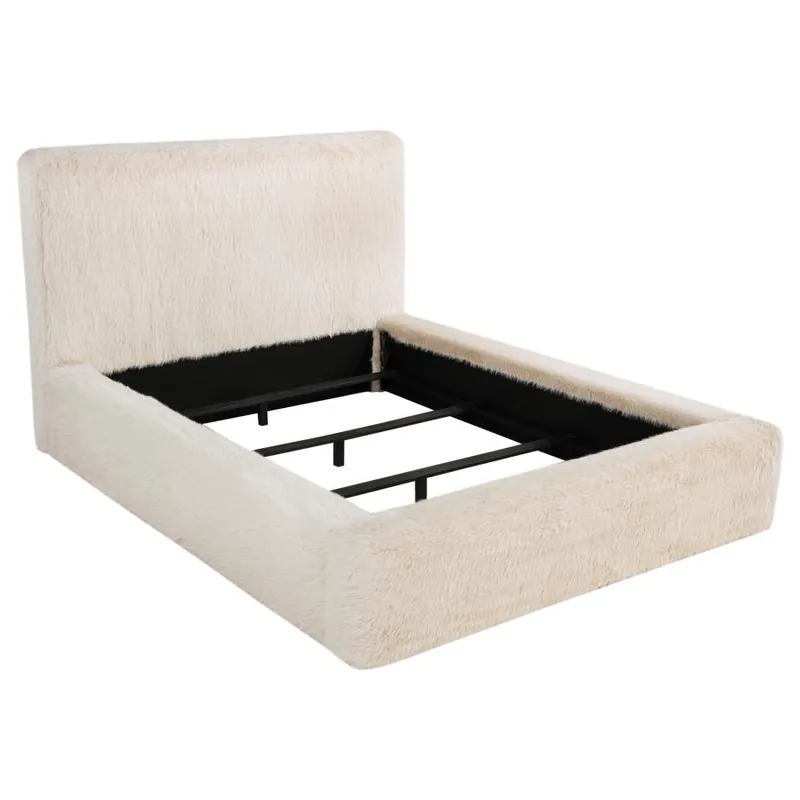 Rebecca - Faux Fur Upholstered Bed