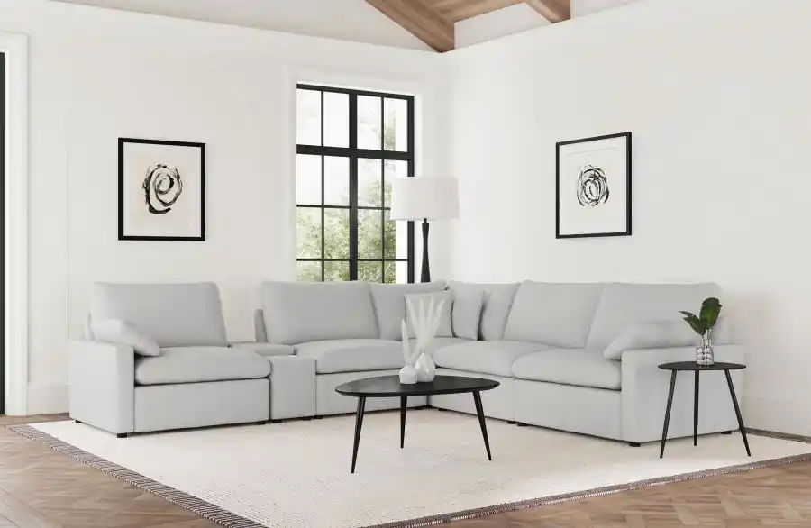 Collins - 6-Piece Modular Power Reclining Sectional