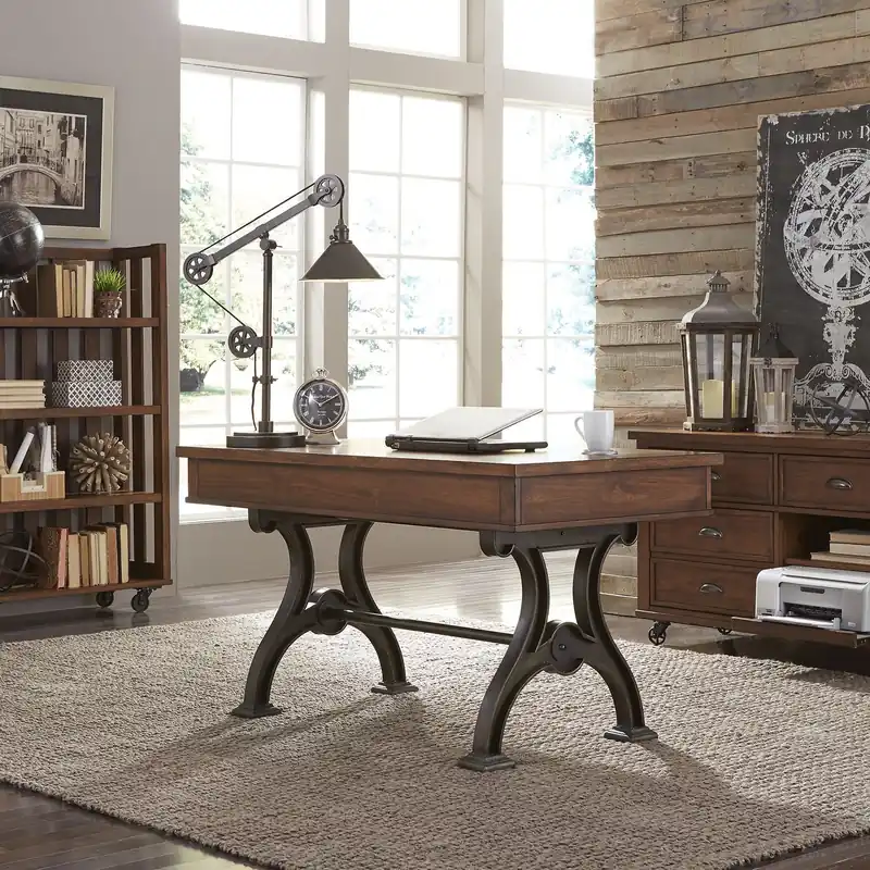 Arlington House Writing Desk in Cobblestone Brown - Liberty