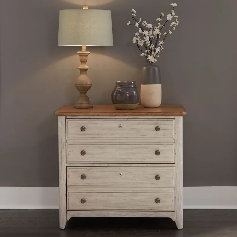 Farmhouse Reimagined Lateral File in Antique White - Liberty