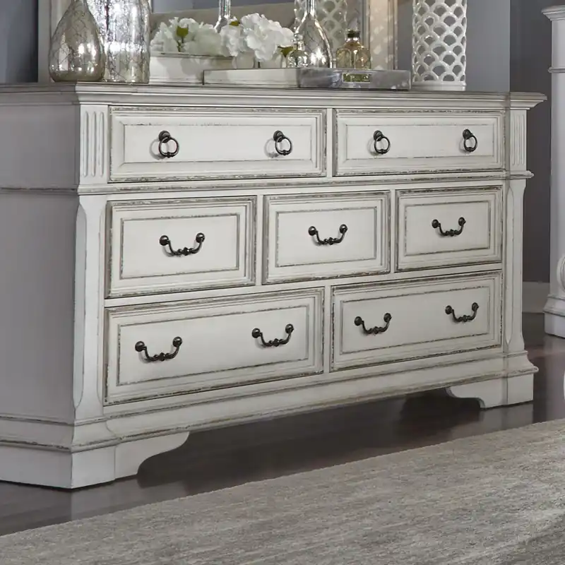 Abbey Park Drawer Dresser in Antique White - Liberty