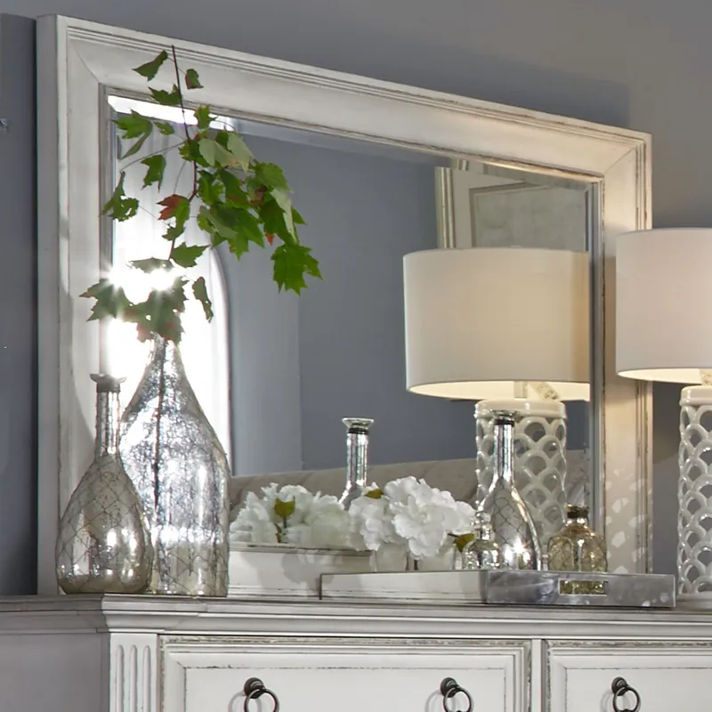 Abbey Park Mirror in Antique White - Liberty