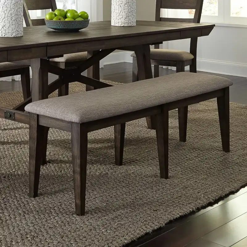 Double Bridge Bench (RTA) in Dark Chestnut - Liberty