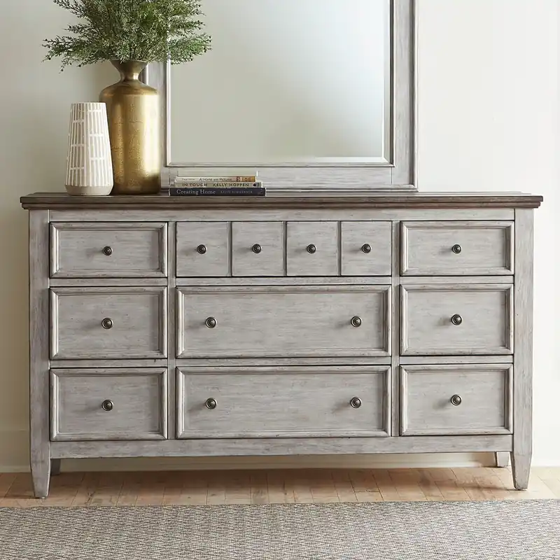 Heartland Drawer Dresser in Antique White - Liberty